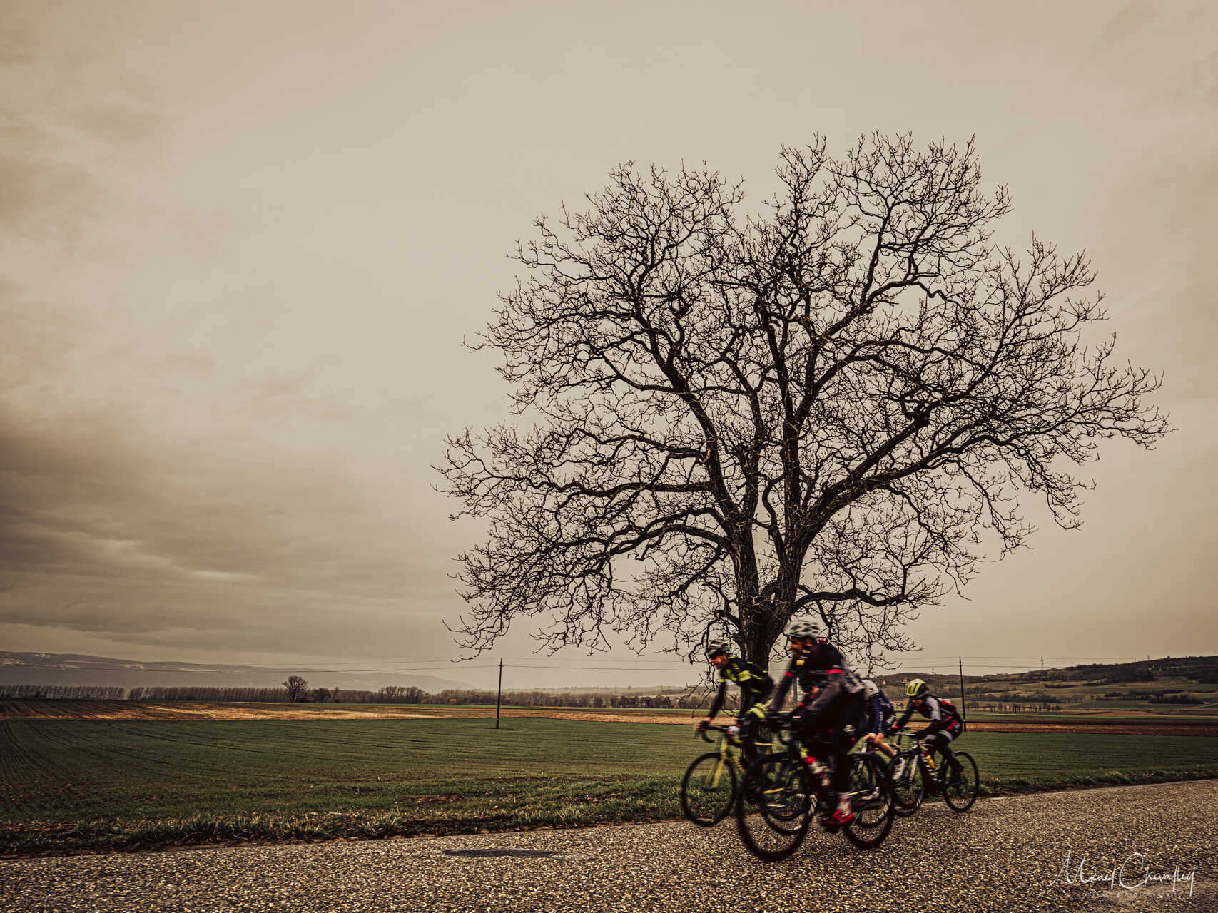 Les cyclistes passent